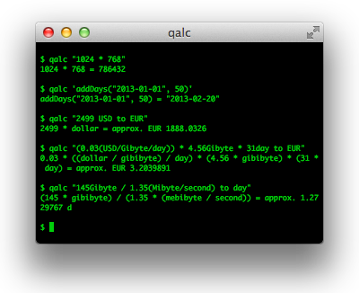 qalc screenshot